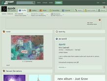 Tablet Screenshot of dyzv0r.deviantart.com