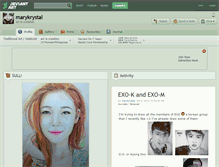 Tablet Screenshot of marykrystal.deviantart.com