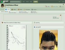Tablet Screenshot of evilaznsaturnpbear.deviantart.com