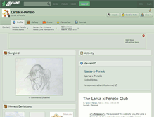 Tablet Screenshot of larsa-x-penelo.deviantart.com