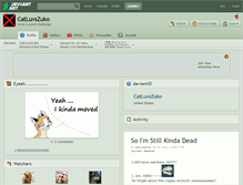 Tablet Screenshot of catluvszuko.deviantart.com