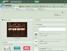 Tablet Screenshot of lambrian.deviantart.com