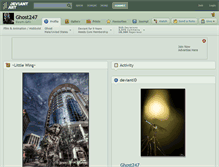 Tablet Screenshot of ghost247.deviantart.com