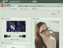 Tablet Screenshot of lis-potter.deviantart.com