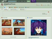 Tablet Screenshot of midnightroseprincess.deviantart.com