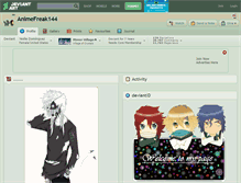 Tablet Screenshot of animefreak144.deviantart.com