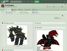 Tablet Screenshot of darkdarigaaz.deviantart.com