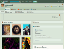Tablet Screenshot of berserk-club.deviantart.com