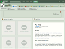 Tablet Screenshot of grycat20.deviantart.com