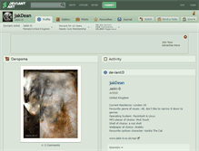 Tablet Screenshot of jakdean.deviantart.com