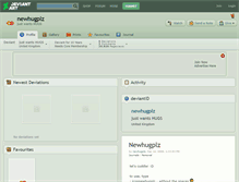 Tablet Screenshot of newhugplz.deviantart.com