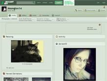 Tablet Screenshot of moonglow14.deviantart.com