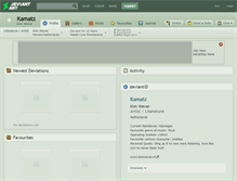 Tablet Screenshot of kamatz.deviantart.com