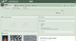 Desktop Screenshot of cinder.deviantart.com