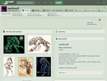 Tablet Screenshot of nachtwulf.deviantart.com
