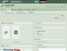 Tablet Screenshot of lovely-lollita.deviantart.com
