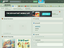Tablet Screenshot of ah22222.deviantart.com
