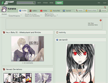 Tablet Screenshot of kunana.deviantart.com