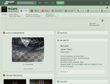 Tablet Screenshot of mccaird.deviantart.com