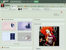 Tablet Screenshot of flatlace.deviantart.com