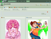 Tablet Screenshot of dimentio888.deviantart.com
