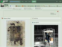 Tablet Screenshot of kleup.deviantart.com