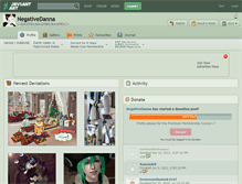 Tablet Screenshot of negativedanna.deviantart.com