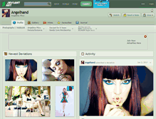 Tablet Screenshot of angelhand.deviantart.com