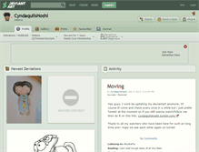 Tablet Screenshot of cyndaquilshoshi.deviantart.com