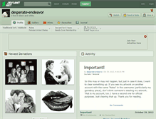 Tablet Screenshot of desperate-endeavor.deviantart.com