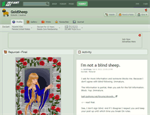 Tablet Screenshot of goldsheep.deviantart.com
