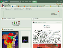Tablet Screenshot of dark-ax.deviantart.com