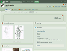 Tablet Screenshot of ladydraculea.deviantart.com