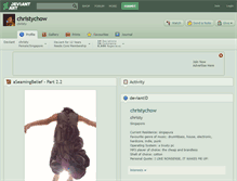 Tablet Screenshot of christychow.deviantart.com