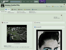 Tablet Screenshot of mistaken-eyedentitty.deviantart.com