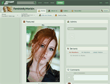 Tablet Screenshot of femininityworld.deviantart.com