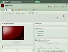 Tablet Screenshot of malestrom.deviantart.com