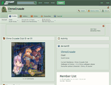 Tablet Screenshot of chrnocrusade.deviantart.com