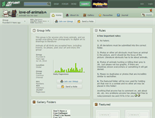 Tablet Screenshot of love-of-animals.deviantart.com