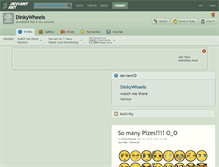 Tablet Screenshot of dinkywheels.deviantart.com