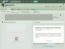 Tablet Screenshot of bigsexyman72.deviantart.com