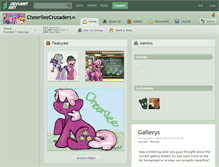 Tablet Screenshot of cheerileecrusaders.deviantart.com