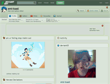 Tablet Screenshot of emi-toast.deviantart.com