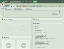 Tablet Screenshot of fencer.deviantart.com