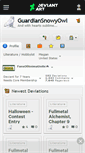 Mobile Screenshot of guardiansnowyowl.deviantart.com