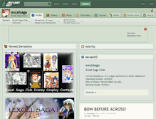 Tablet Screenshot of excelsaga.deviantart.com