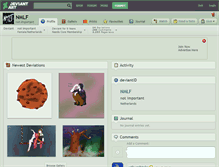 Tablet Screenshot of nmlf.deviantart.com