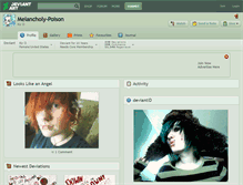 Tablet Screenshot of melancholy-poison.deviantart.com