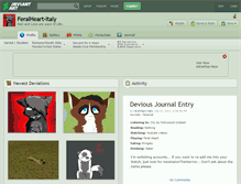 Tablet Screenshot of feralheart-italy.deviantart.com