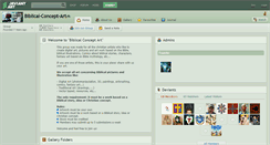 Desktop Screenshot of biblical-concept-art.deviantart.com